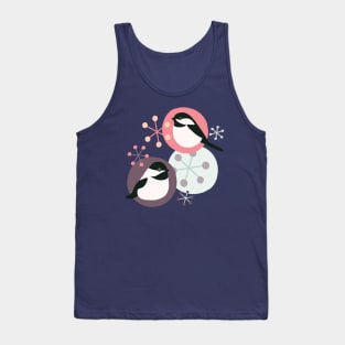 Christmas Chickadees Tank Top